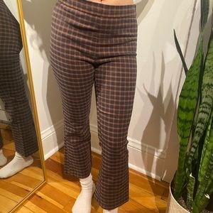 Aéropostale Plaid high waist slightly flared pants